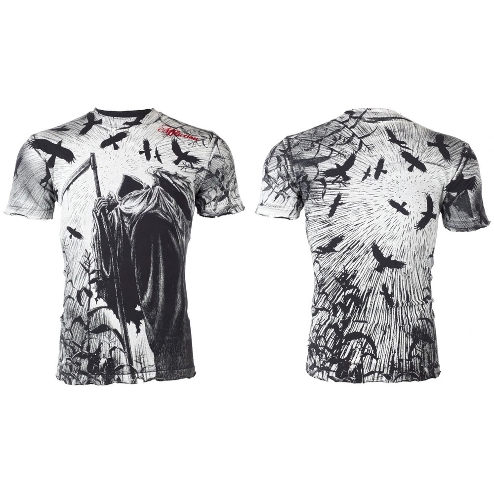 AFFLICTION Men's T-Shirt CORN REAPER - Picture 3 of 8